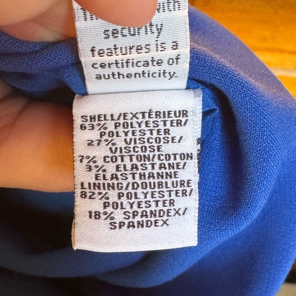 Diane VonFurstenburg Dress Size 8 Royal Blue Formal Party Cocktail - Picture 9 of 12